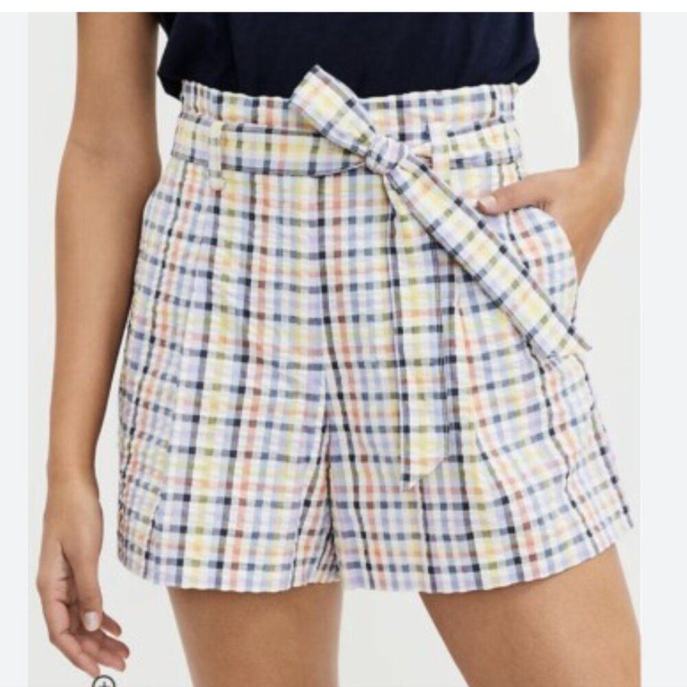 LOFT Paperbag Waist‎ Plaid Shorts - Size M - NWT